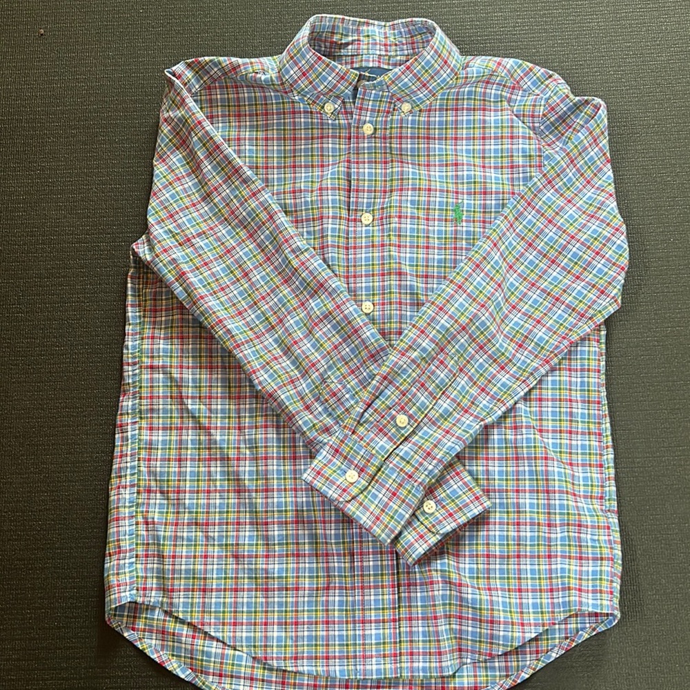 Ralph Lauren boy button down shirt size 7
